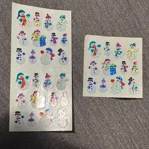Vintage Sandylion Winter Snowman Stickers